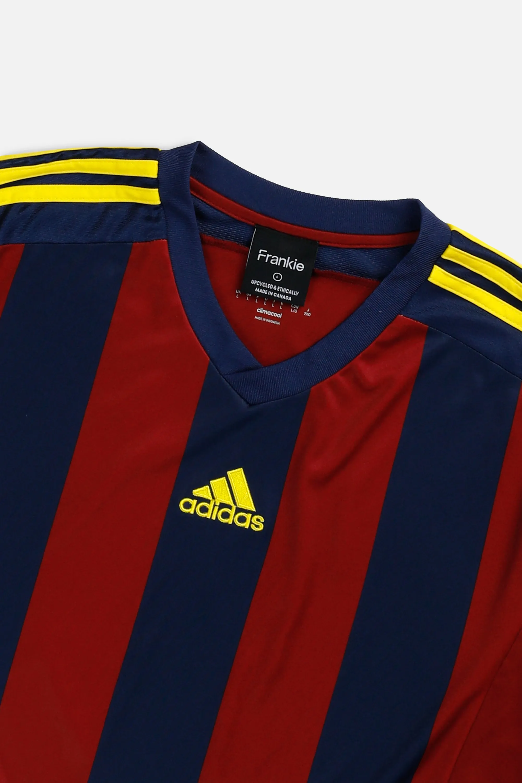 Rework Crop Adidas Soccer Jersey - L Frankie