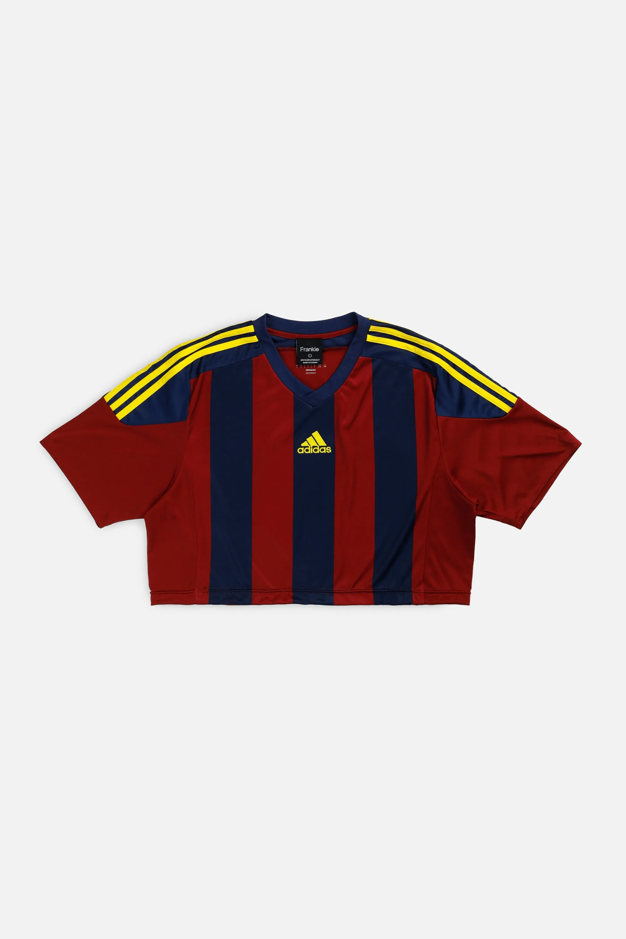 Rework Crop Adidas Soccer Jersey - L Frankie