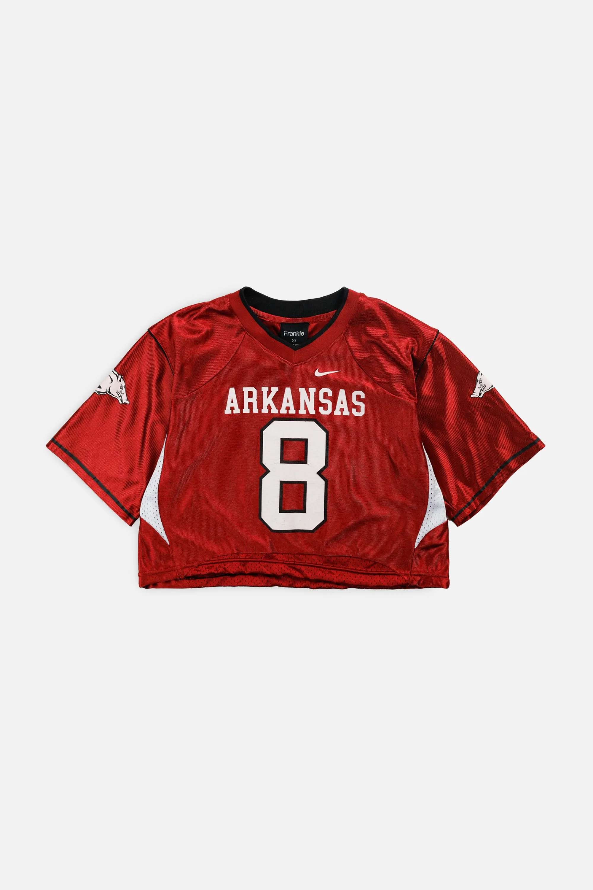 Rework Crop Arkansas Razorbacks NCAA Jersey - S Frankie