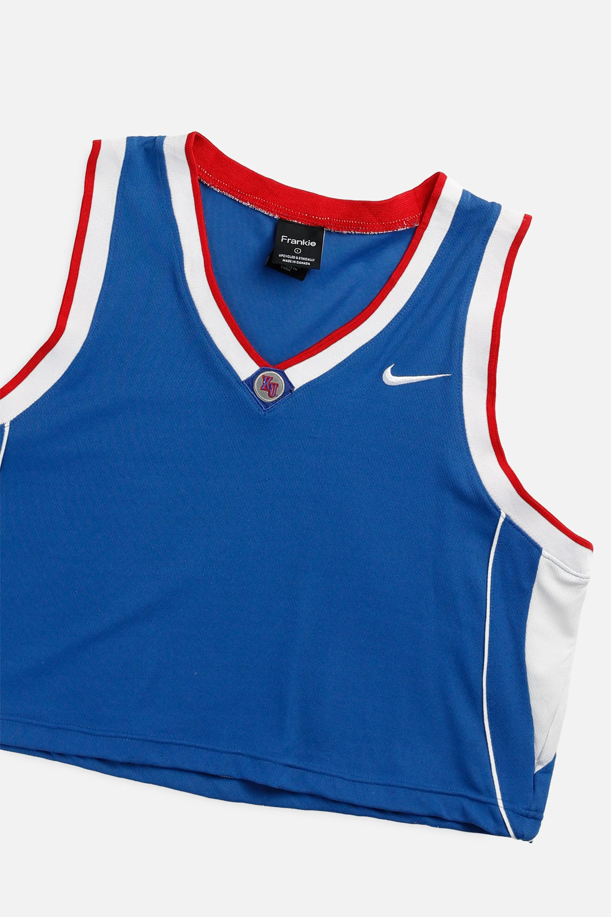 Rework Crop Kansas University NCAA Jersey - M Frankie