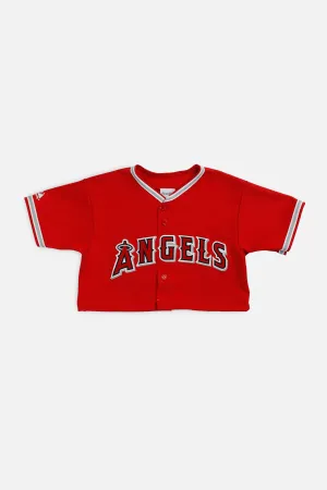 Rework Crop LA Angels MLB Jersey - XS Frankie