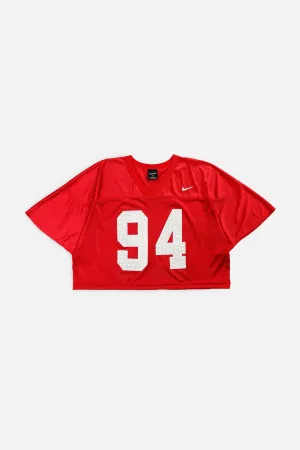 Rework Crop Nike Football Jersey - XXL Frankie