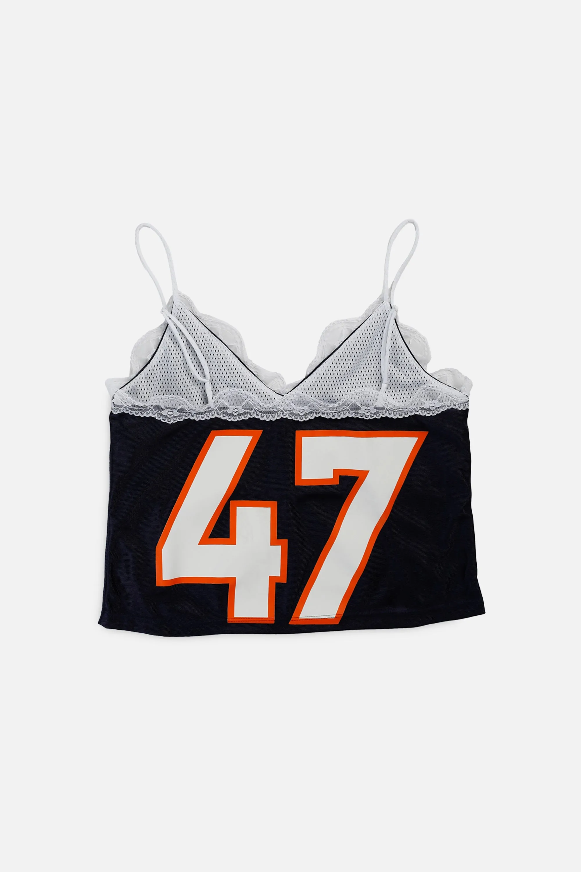 Rework Denver Broncos Lace Tank - M Frankie