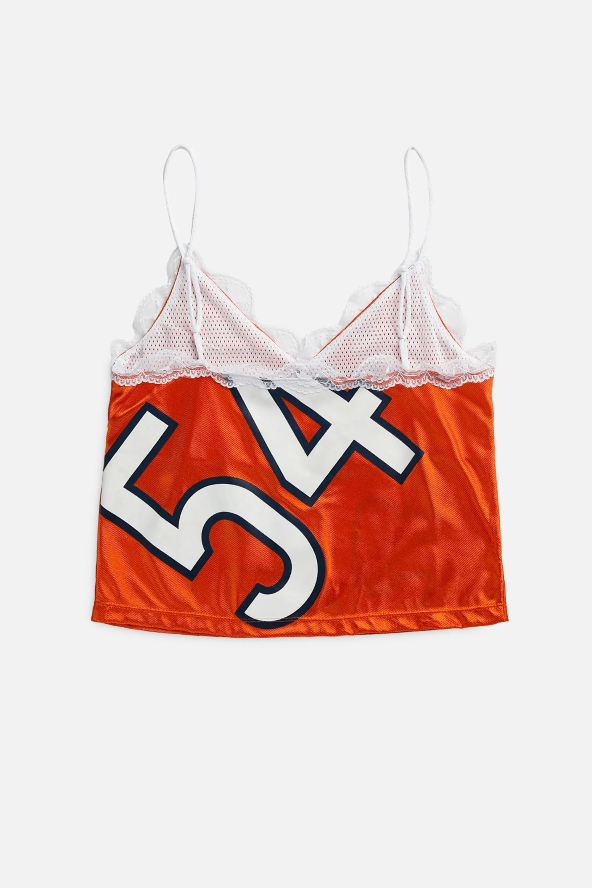 Rework Denver Broncos Lace Tank - S Frankie