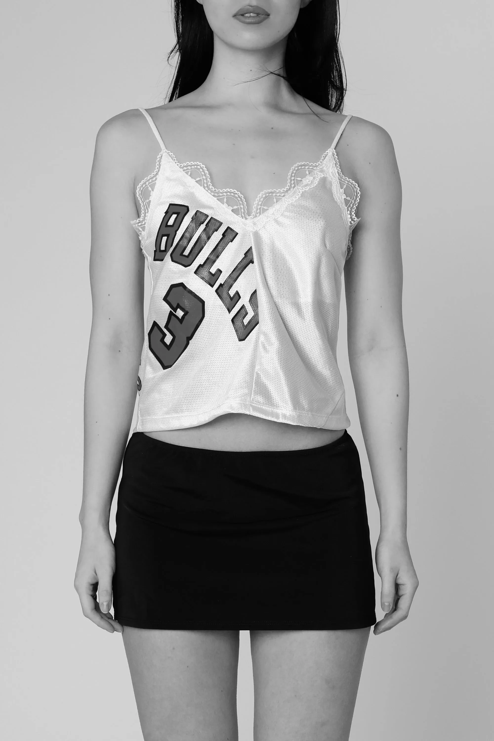 Rework Football Lace Tank - S Frankie