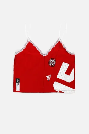 Rework Nebraska Cornhuskers Lace Tank - M Frankie