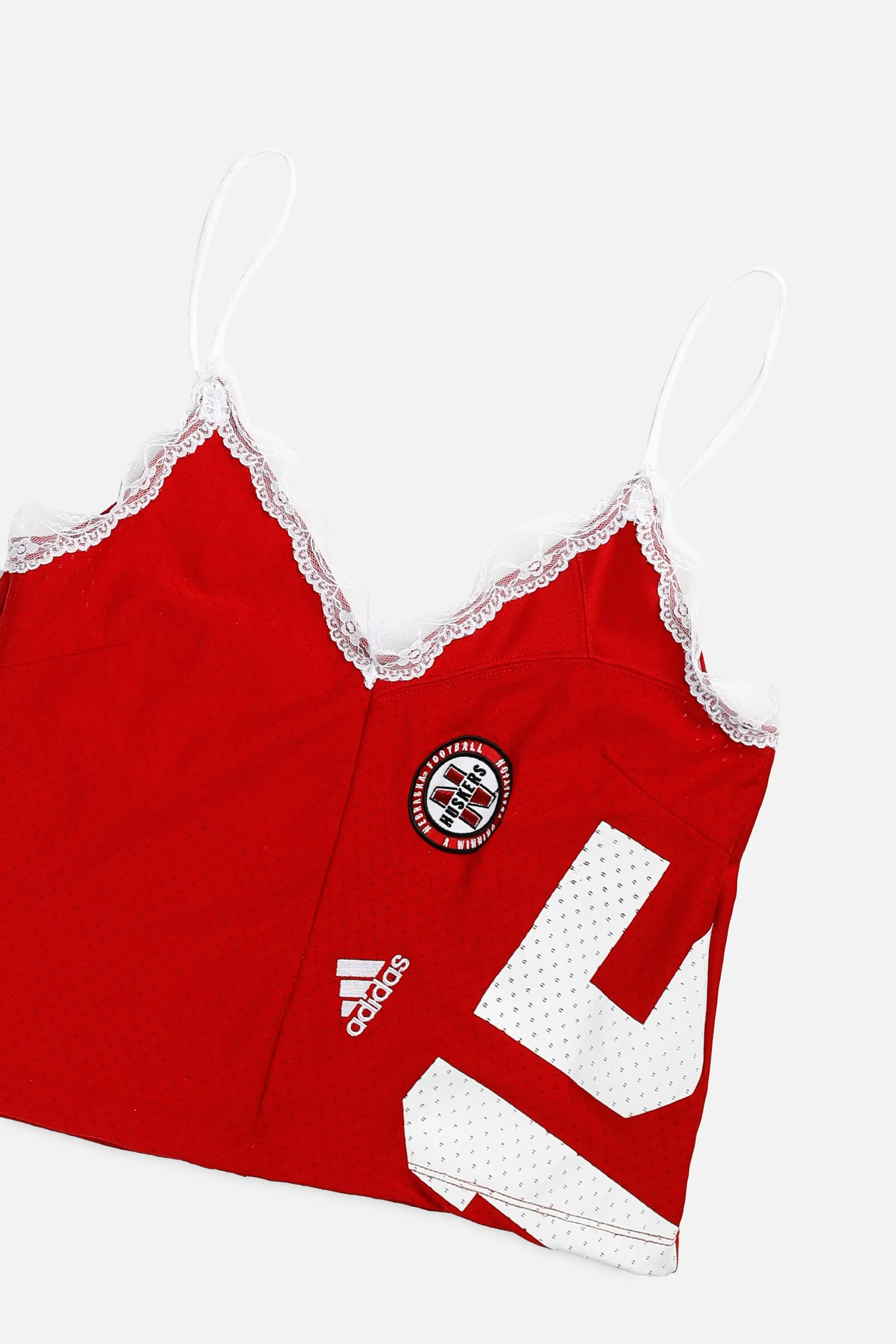 Rework Nebraska Cornhuskers Lace Tank - M Frankie