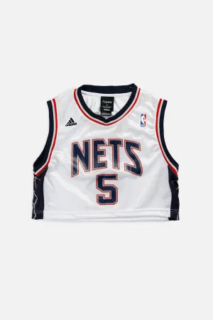 Rework New Jersey Nets NBA Crop Jersey - XS Frankie