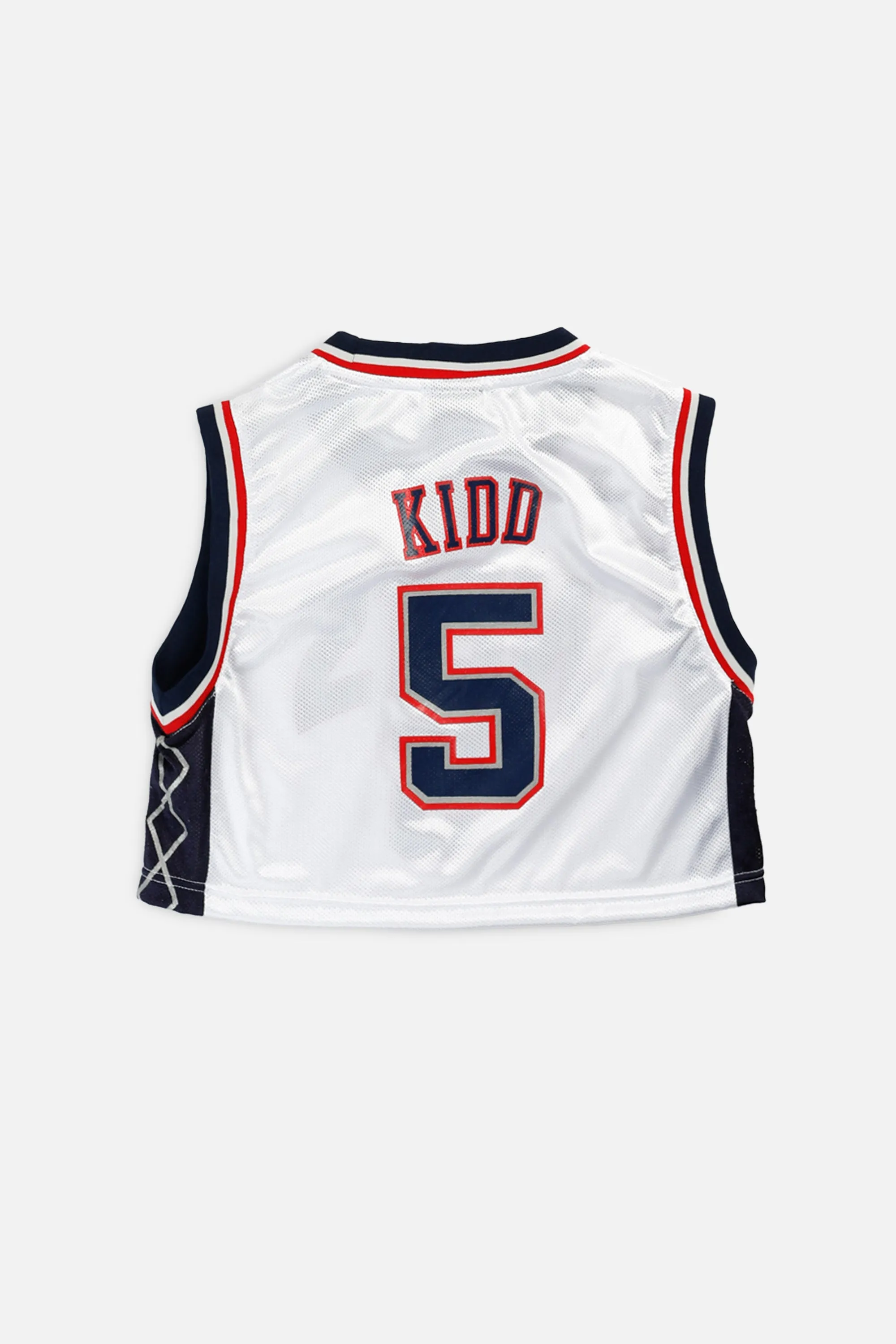 Rework New Jersey Nets NBA Crop Jersey - XS Frankie