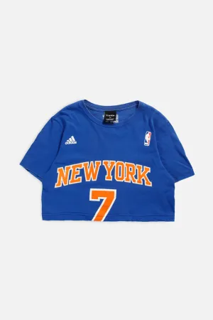Rework New York Knicks NBA Crop Tee - XS Frankie