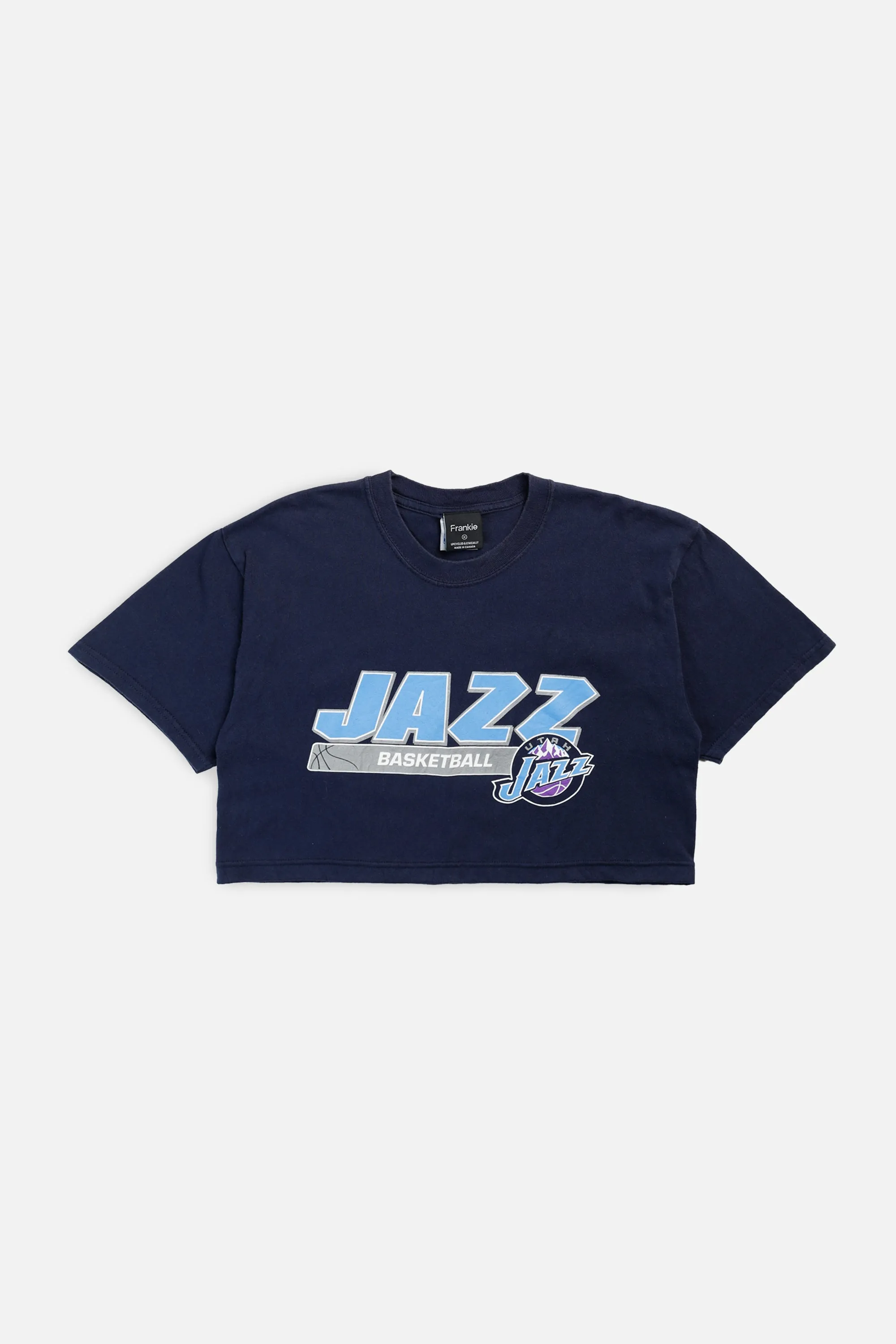 Rework Utah Jazz NBA Crop Tee - M Frankie