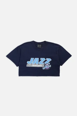 Rework Utah Jazz NBA Crop Tee - M Frankie