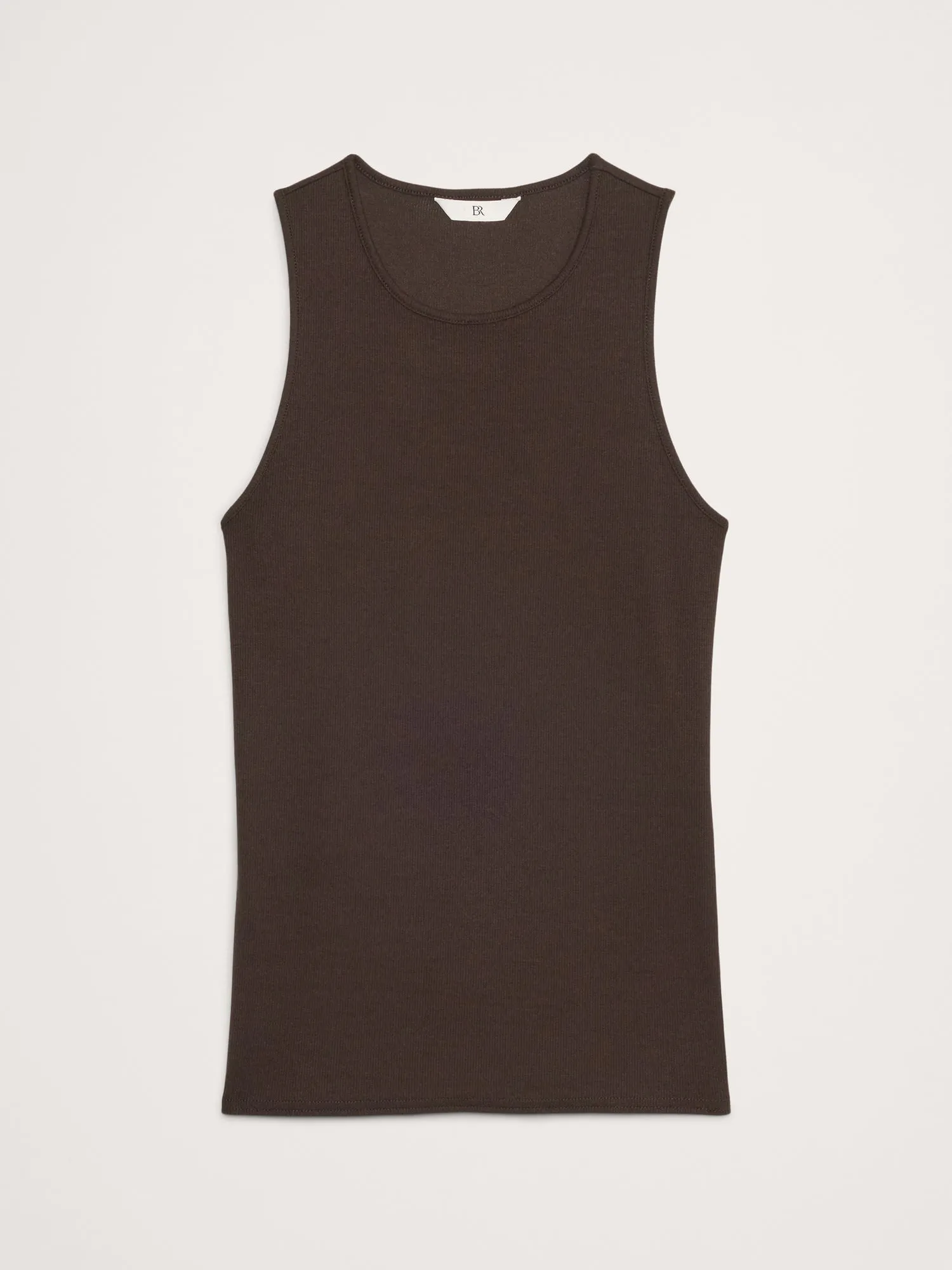 Ribbed Cutaway Tank Banana Republic