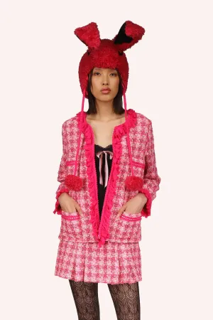 Ribbon Chenille Tweed Jacket Annasui