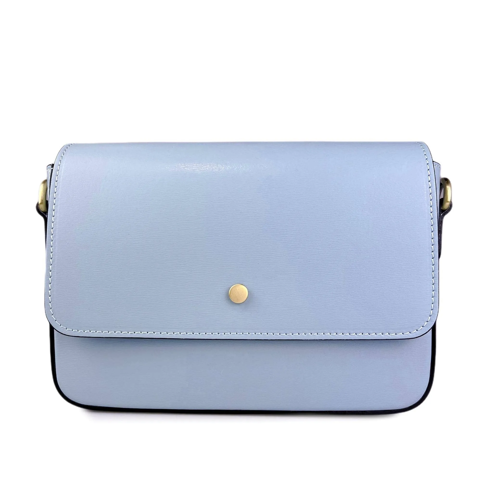 RIGID LEATHER HANDBAG
