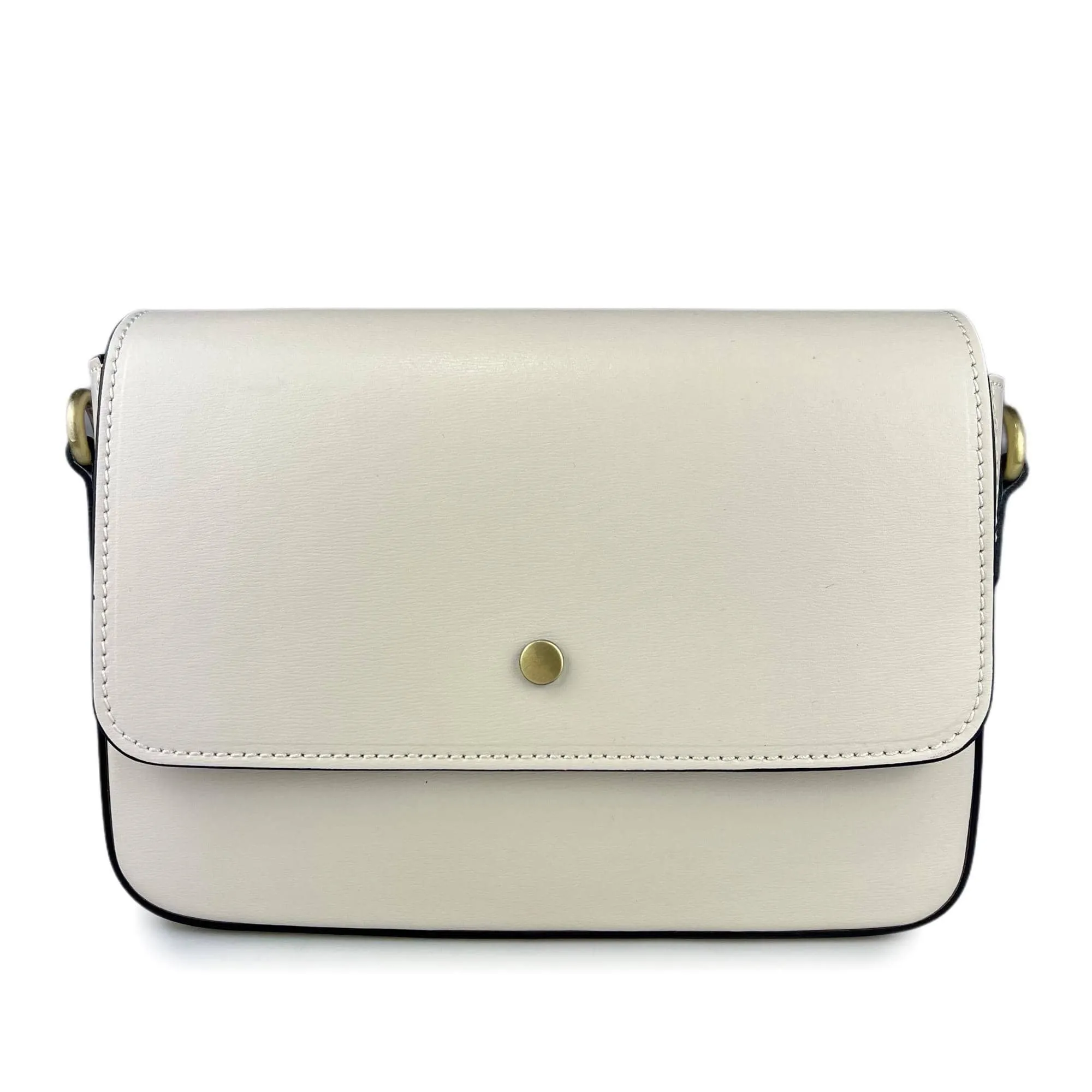 RIGID LEATHER HANDBAG