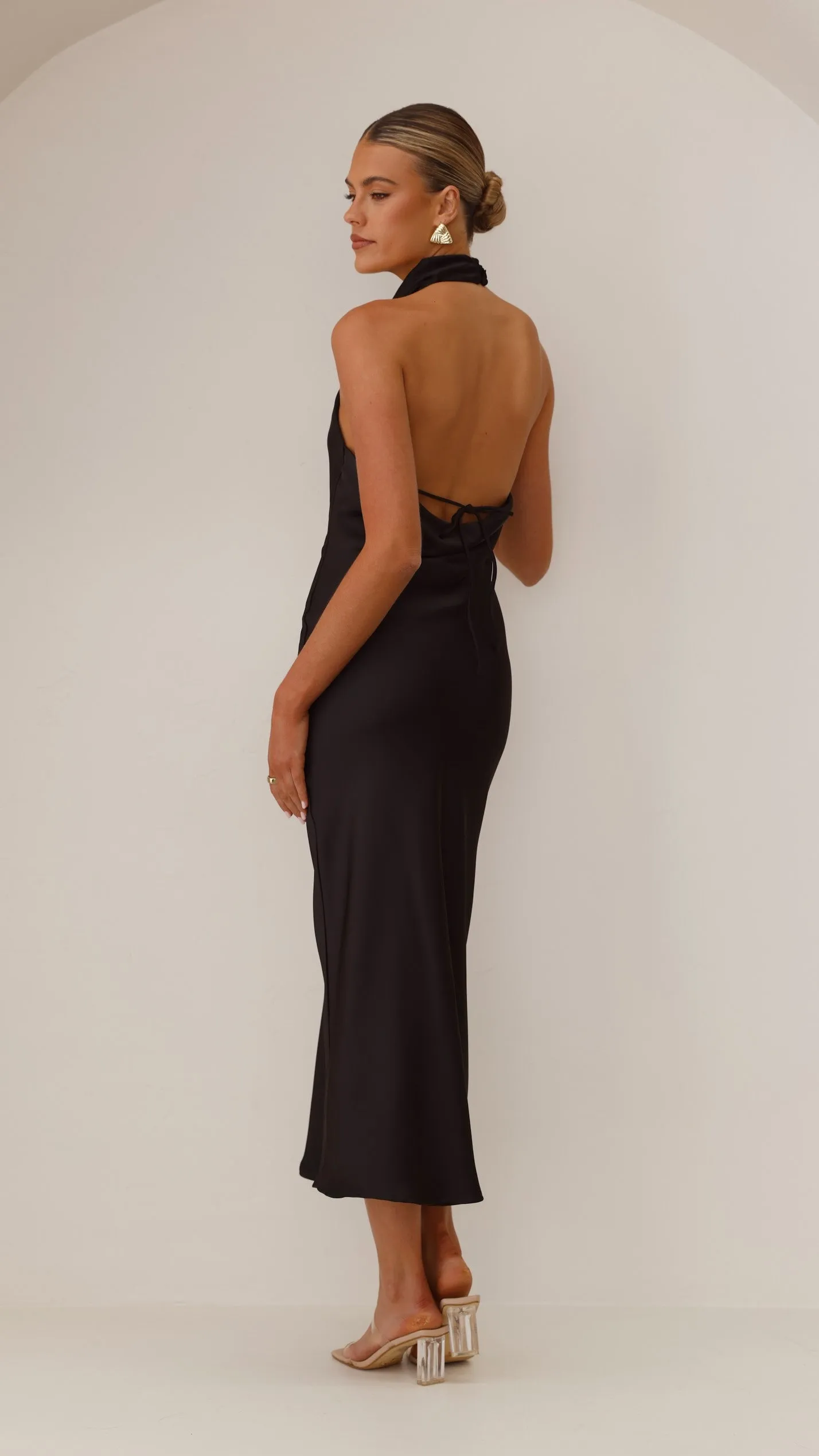 Rina Maxi Dress - Black Billy J