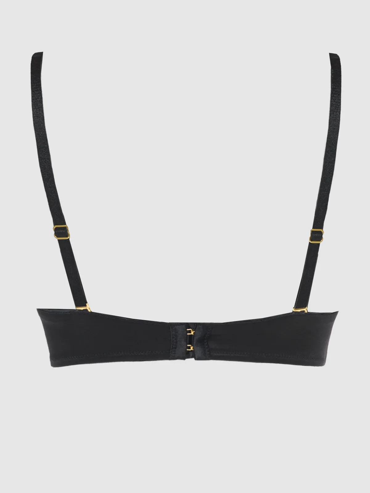 Rising Star Plunge Push Up Bra in Liquid Satin by Frederick's of Hollywood
