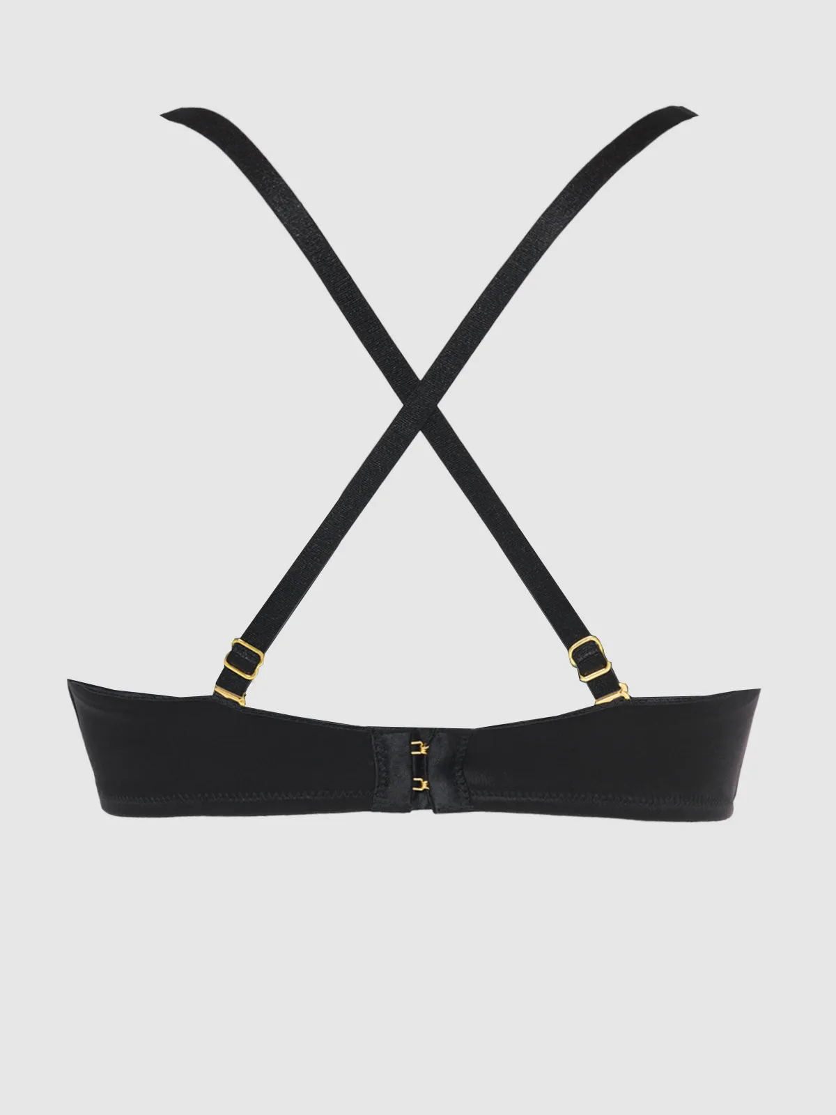 Rising Star Plunge Push Up Bra in Liquid Satin by Frederick's of Hollywood