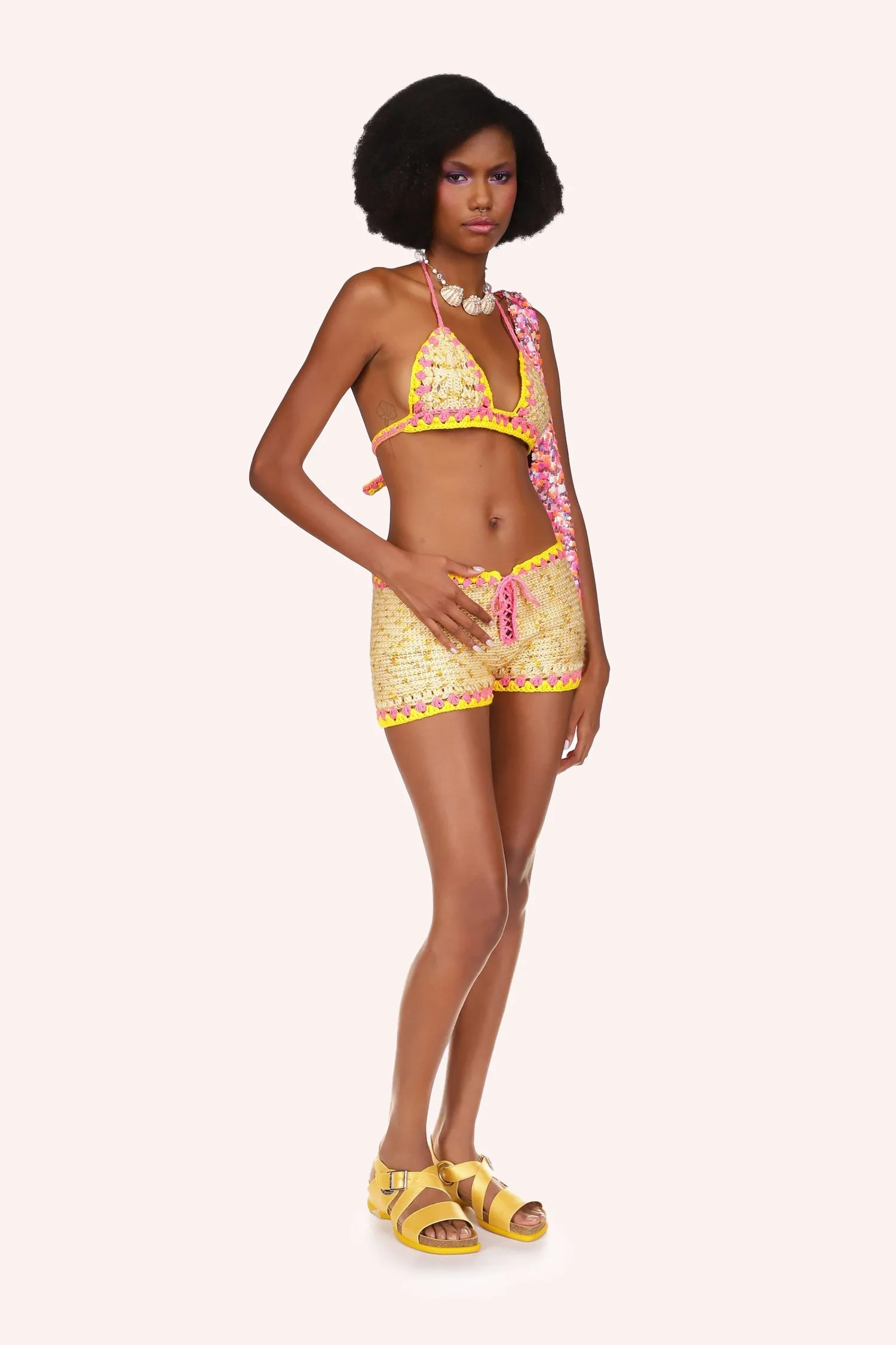 Rivera Crochet Set Marigold Annasui