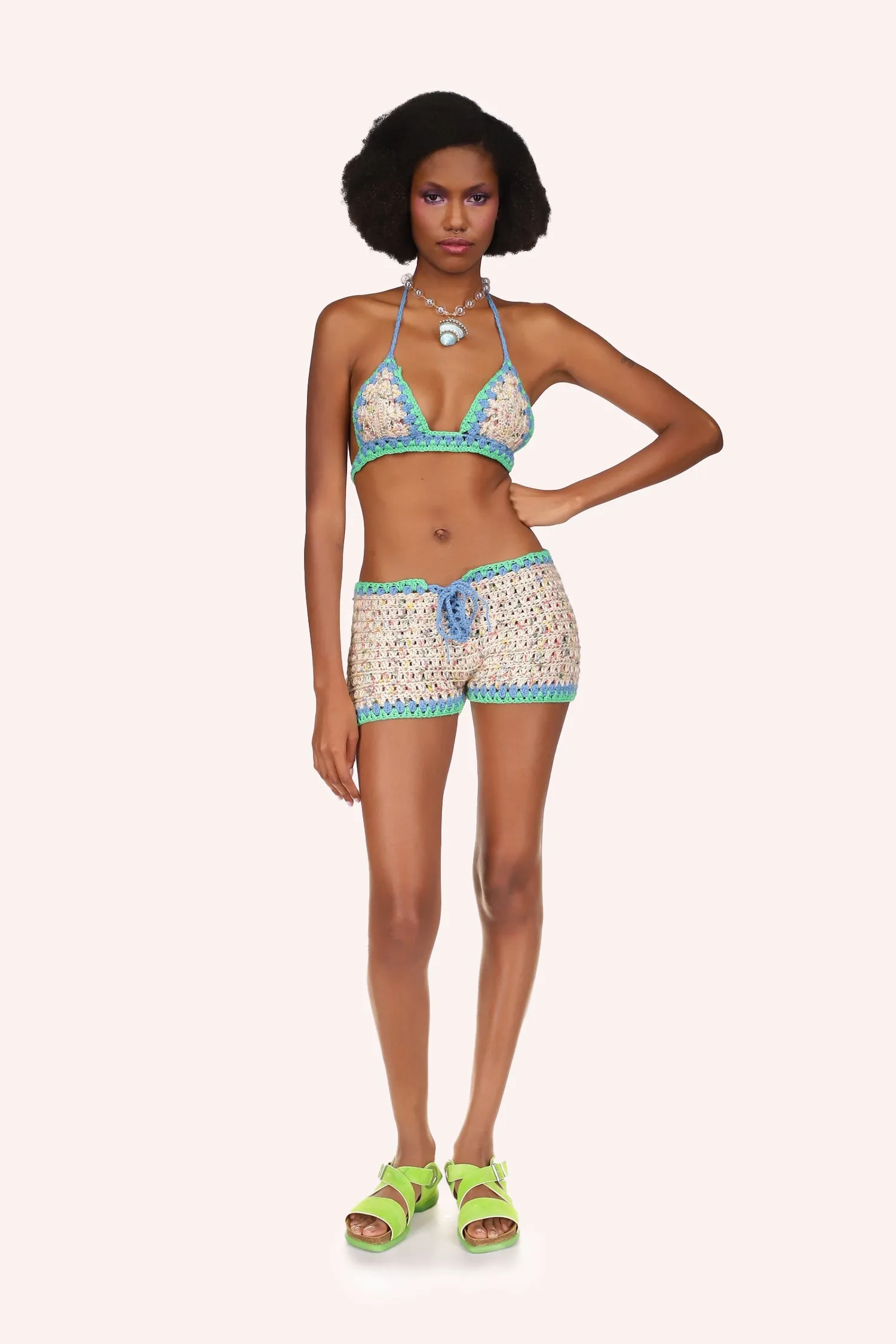 Rivera Crochet Set Marine Annasui