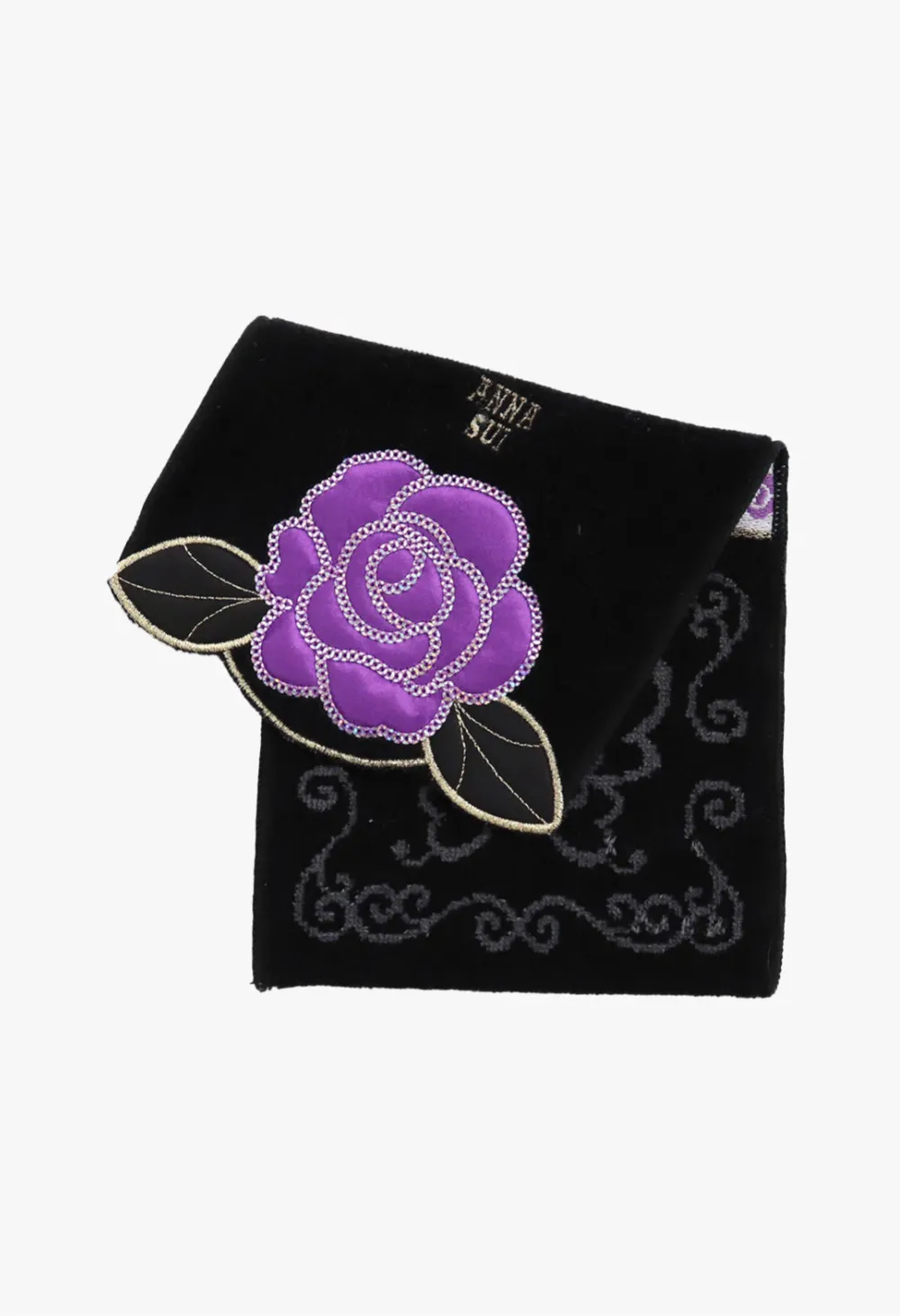 Rose Applique Pocket Washcloth Annasui