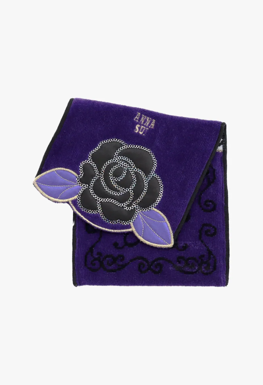 Rose Applique Pocket Washcloth Annasui
