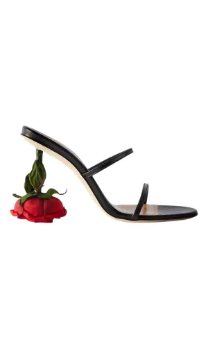 ROSE HEELS IN BLACK Gloria Lanvin