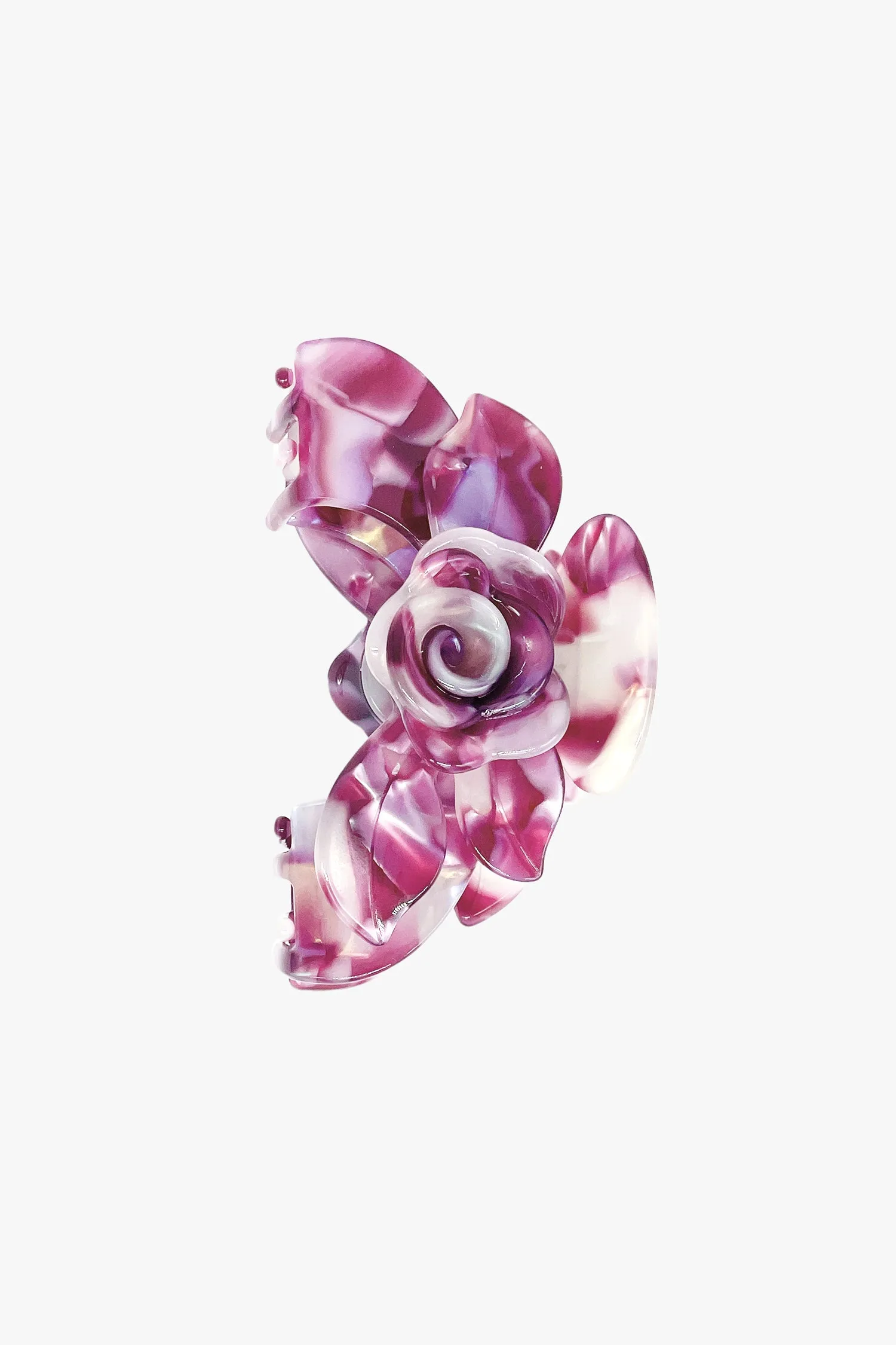 Rose Petal Bar Large Jaw Clip Annasui