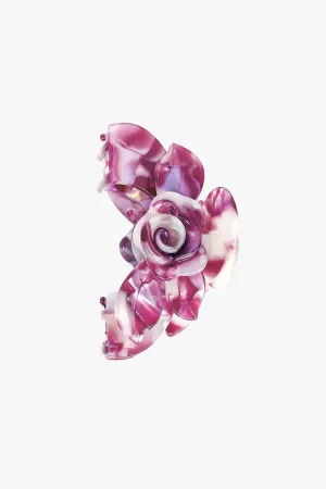 Rose Petal Bar Large Jaw Clip Annasui