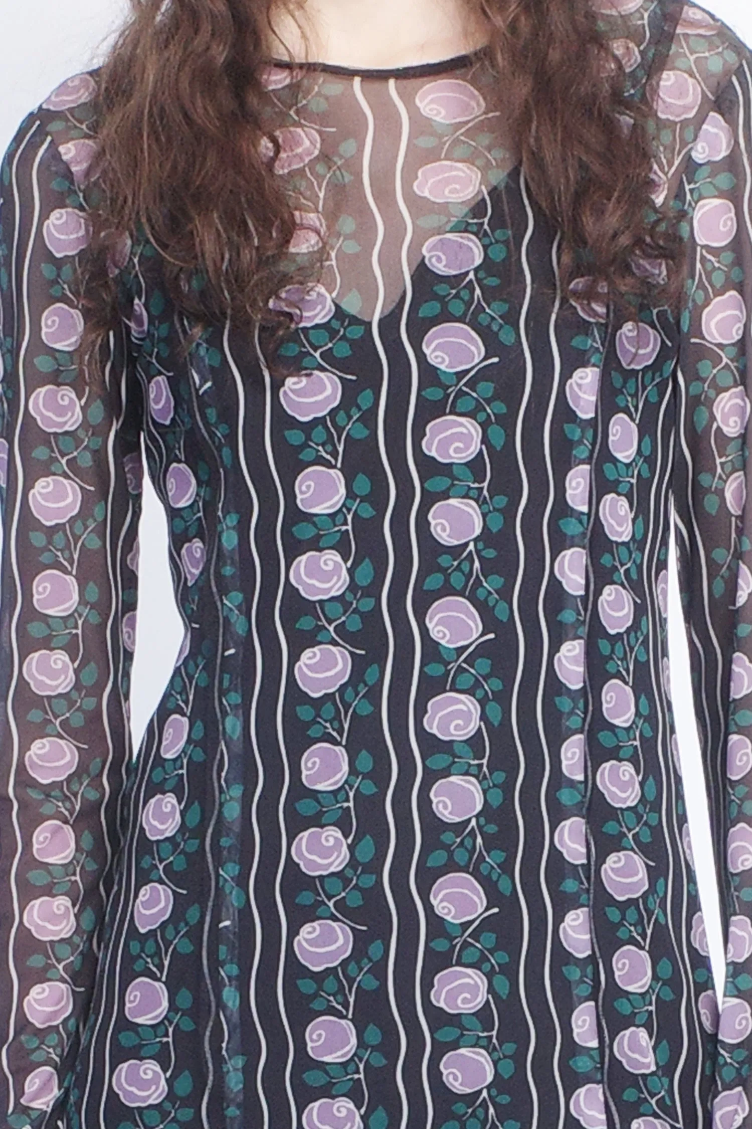 Rosetti Mesh Maxi Dress Annasui