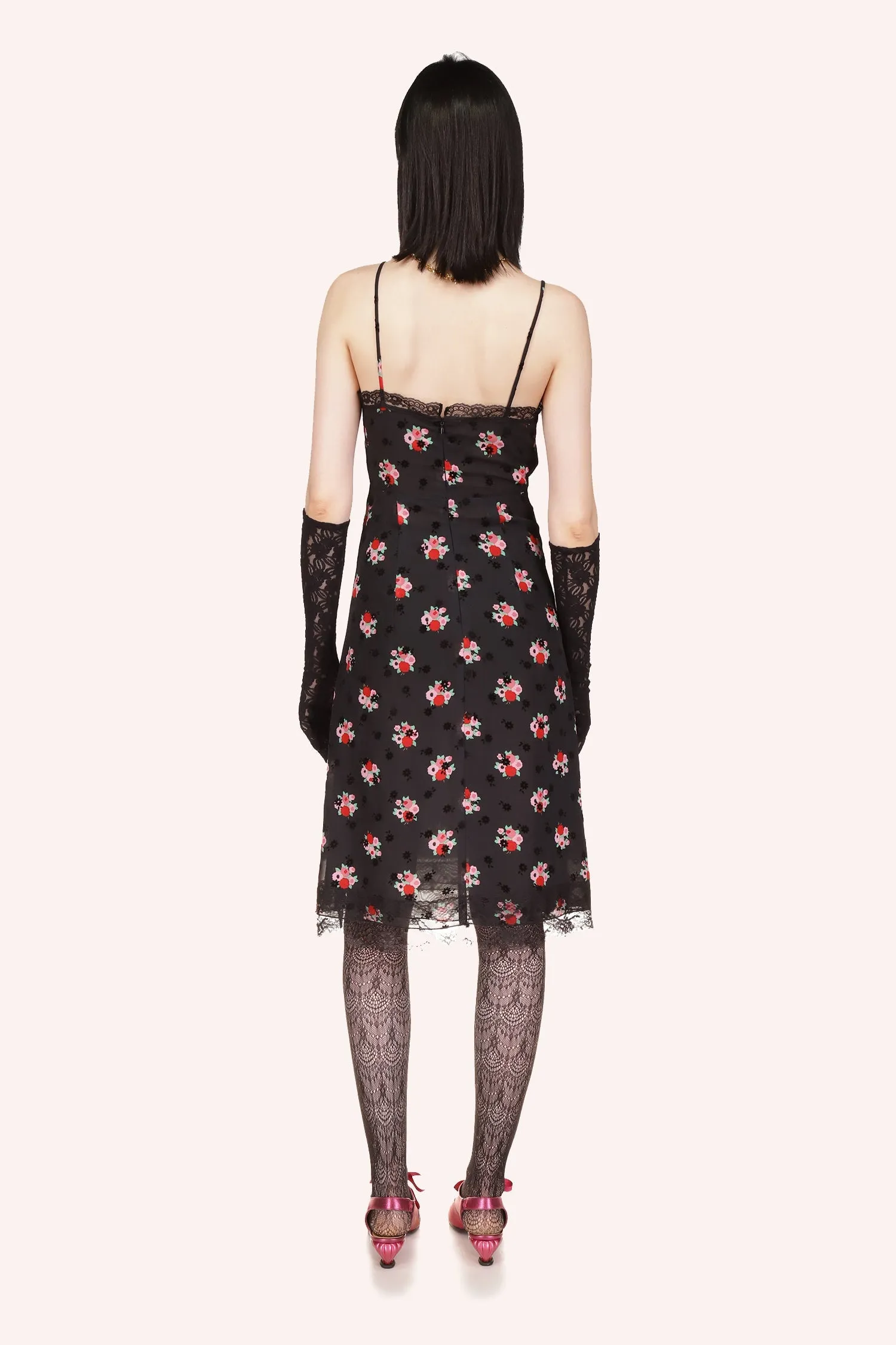 Rosie Posie Slip Dress Annasui