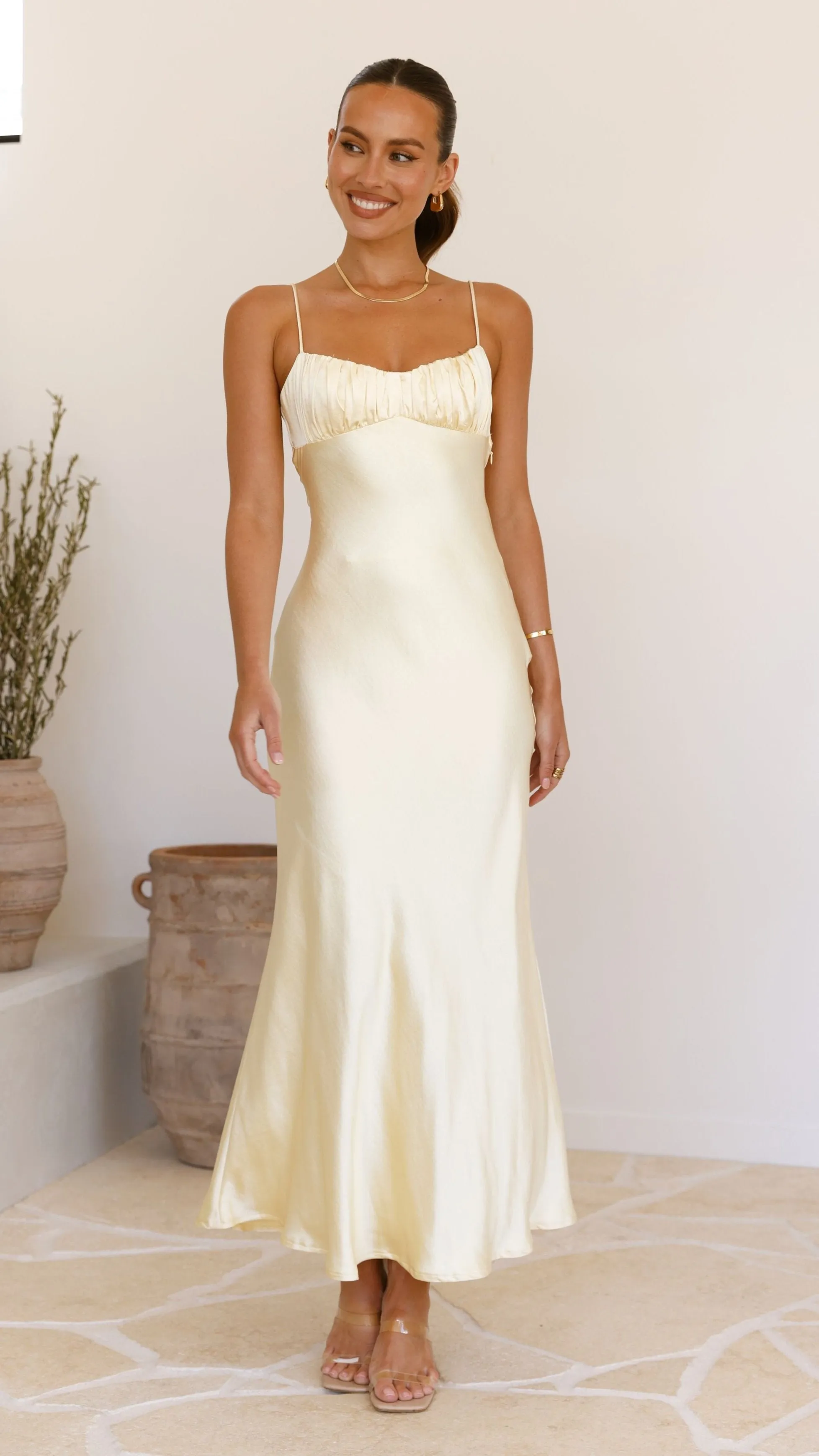 Rue Maxi Dress - Yellow Billy J