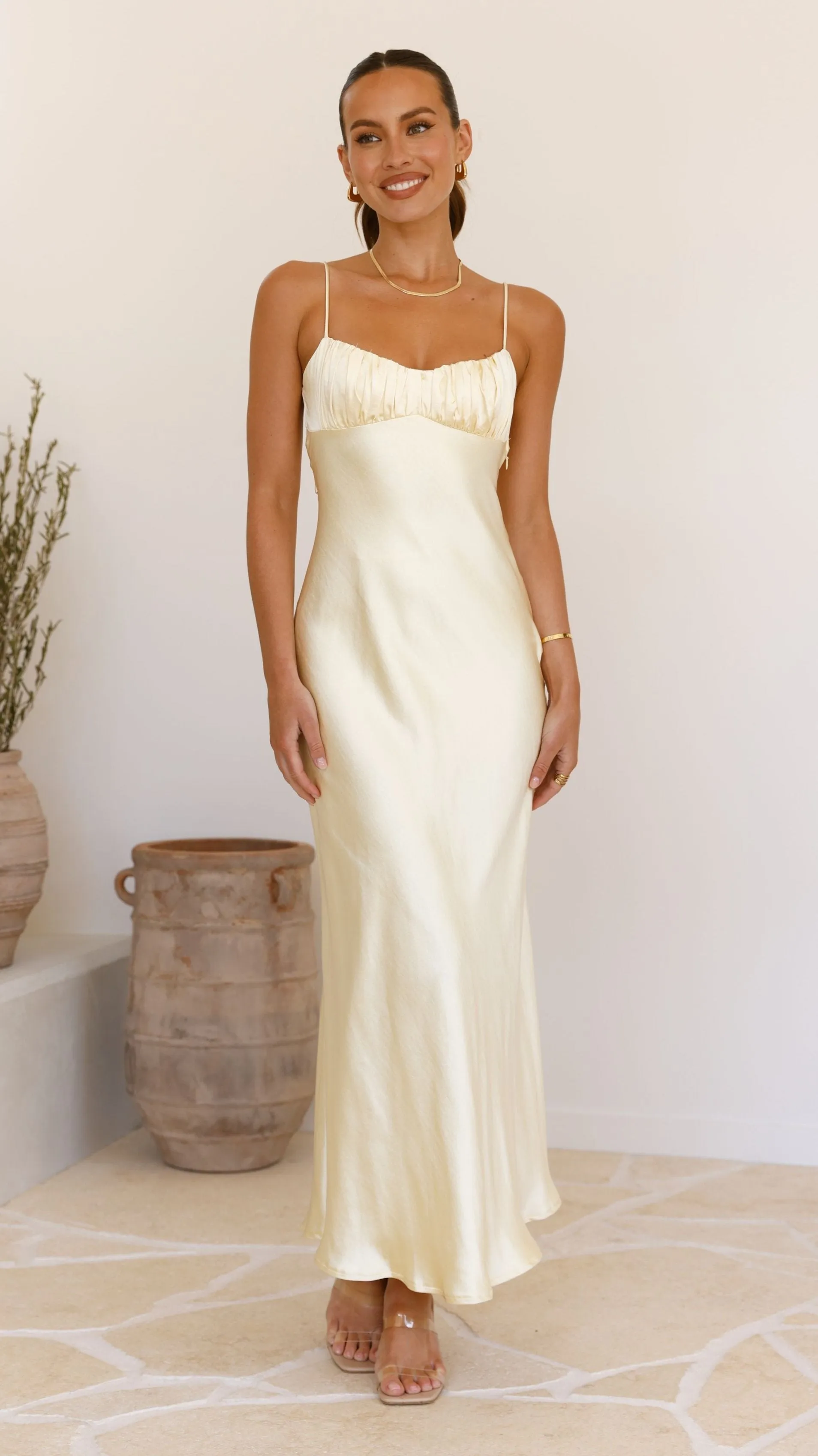 Rue Maxi Dress - Yellow Billy J