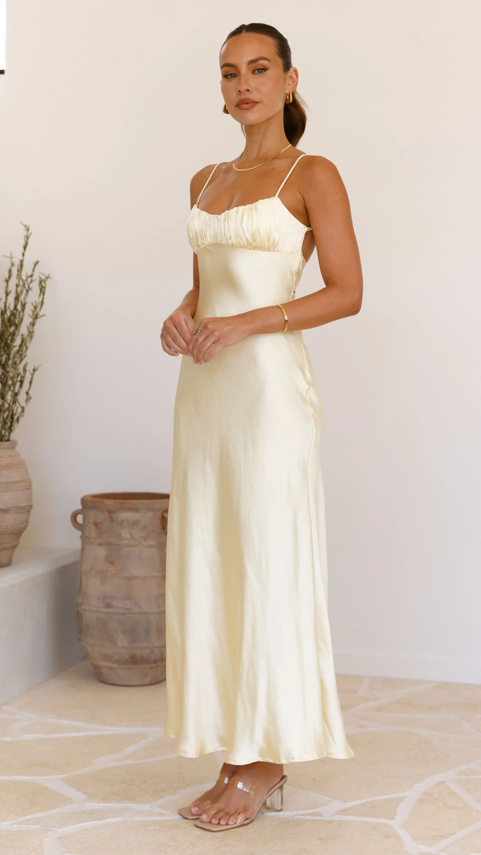 Rue Maxi Dress - Yellow Billy J