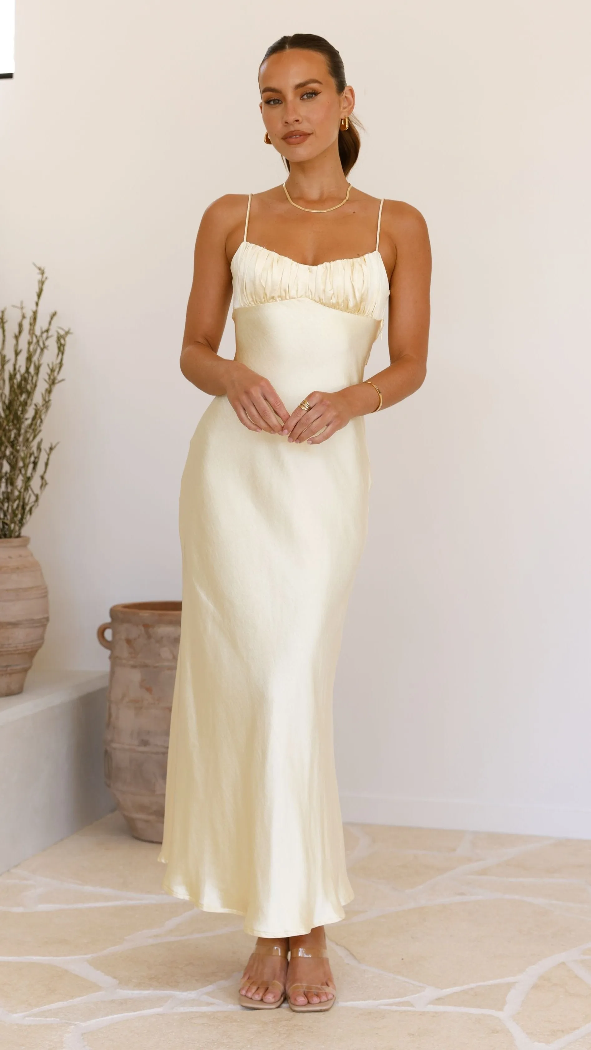 Rue Maxi Dress - Yellow Billy J
