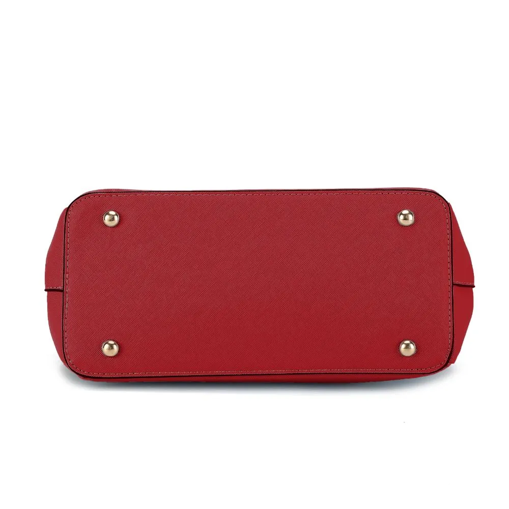 Ruth Vegan Leather Womens Satchel Bag with Wallet  2 pieces
