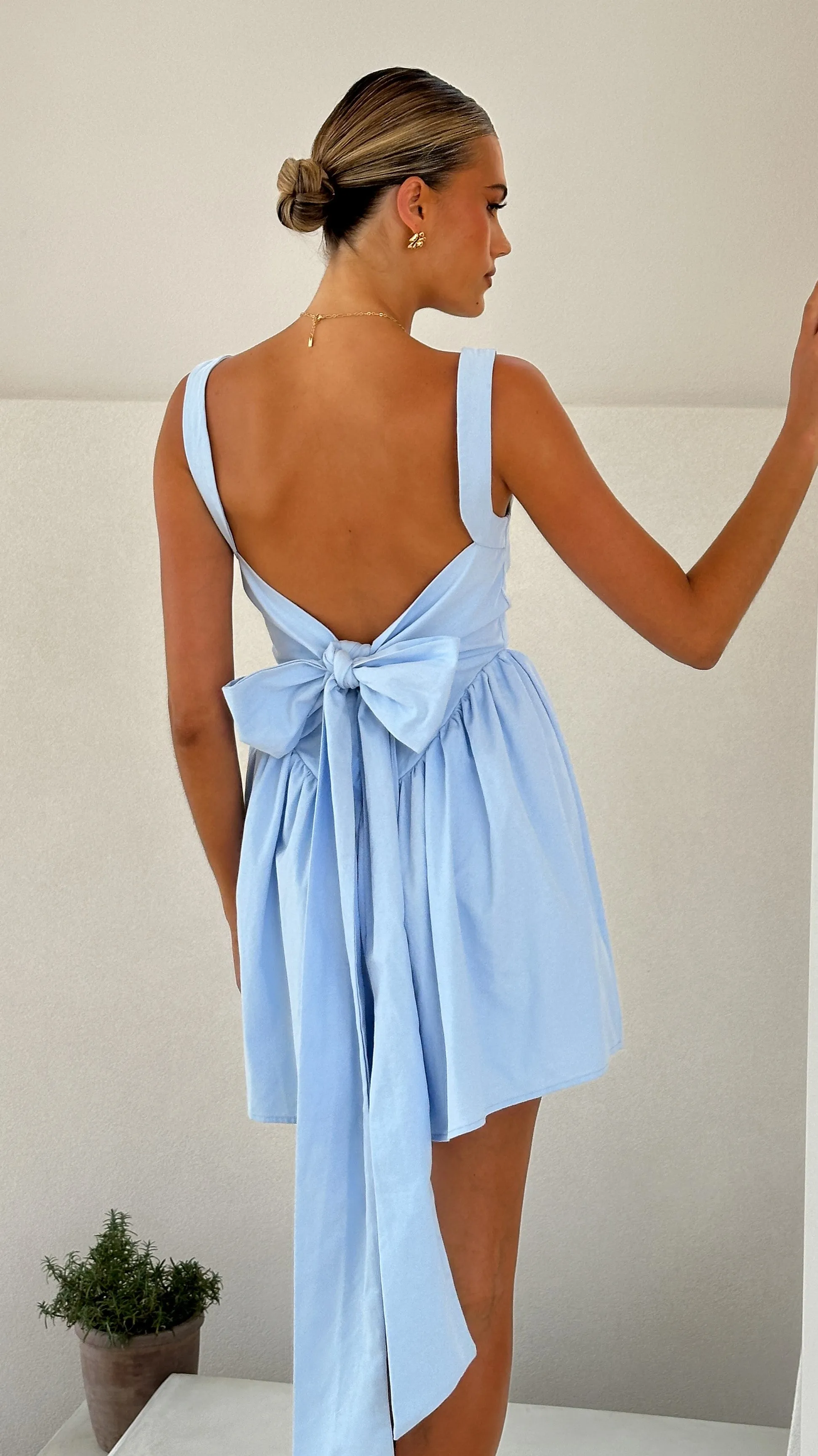 Sadzi Mini Dress - Blue Billy J