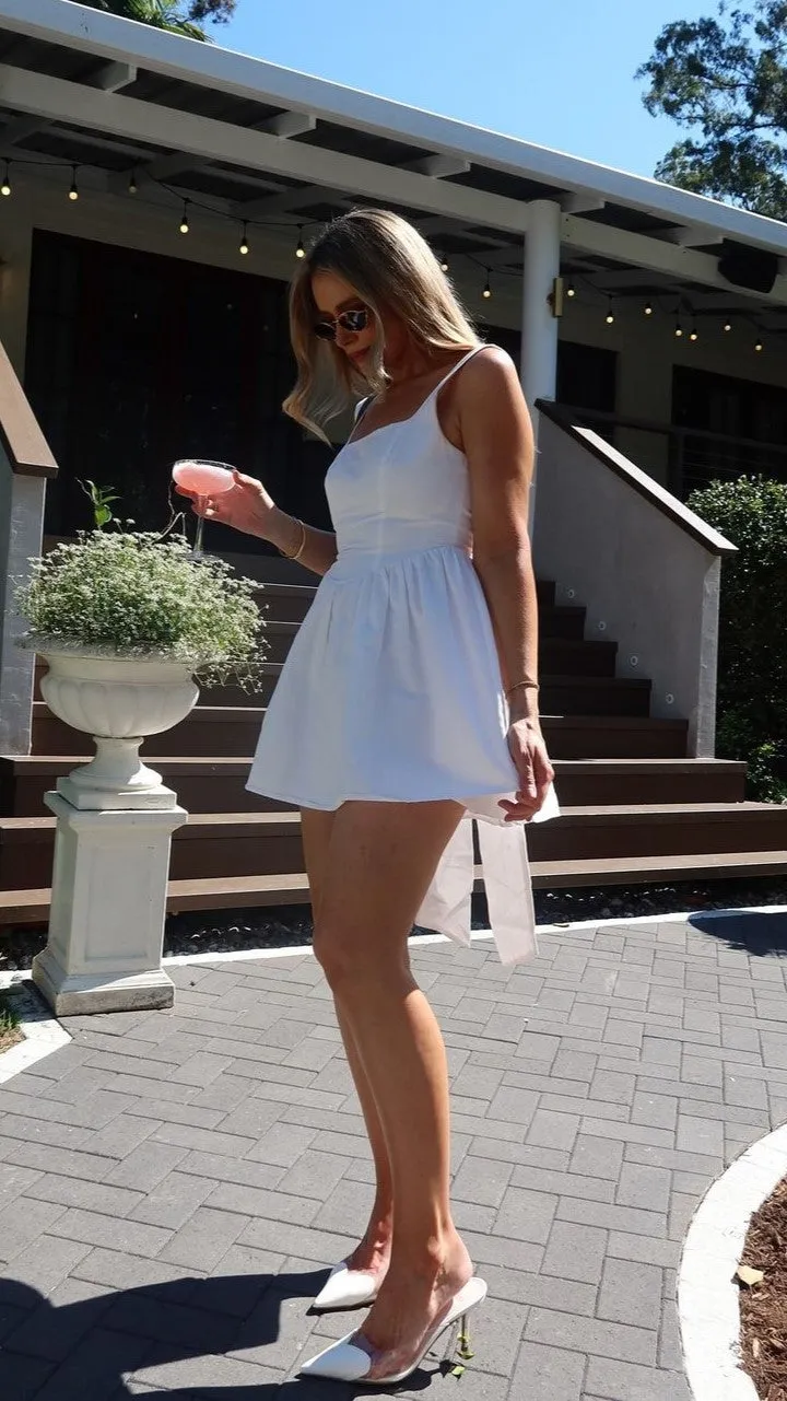 Sadzi Mini Dress - White Billy J