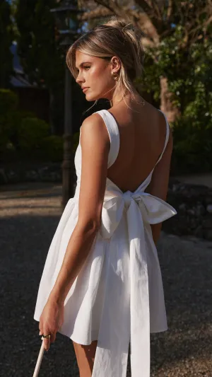 Sadzi Mini Dress - White Billy J