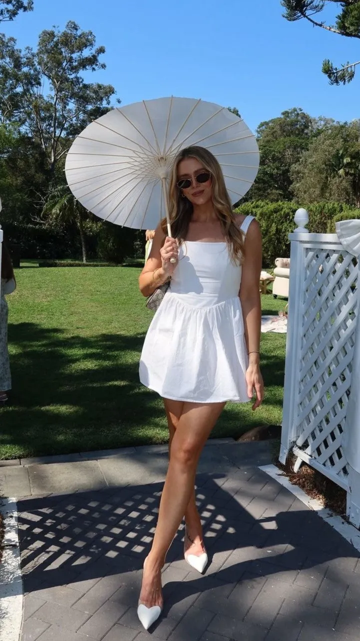 Sadzi Mini Dress - White Billy J