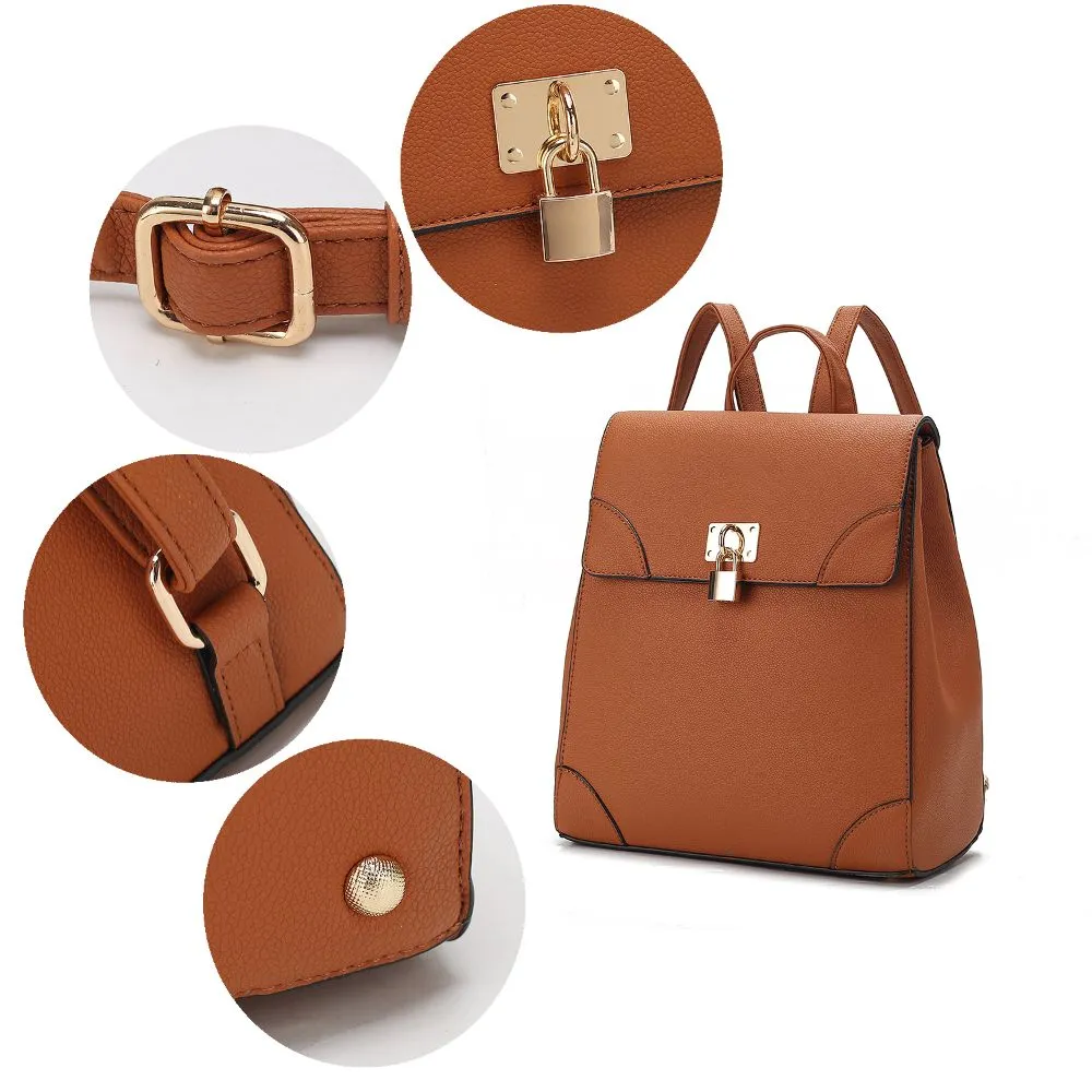 Sansa Vegan Leather Womens Backpack