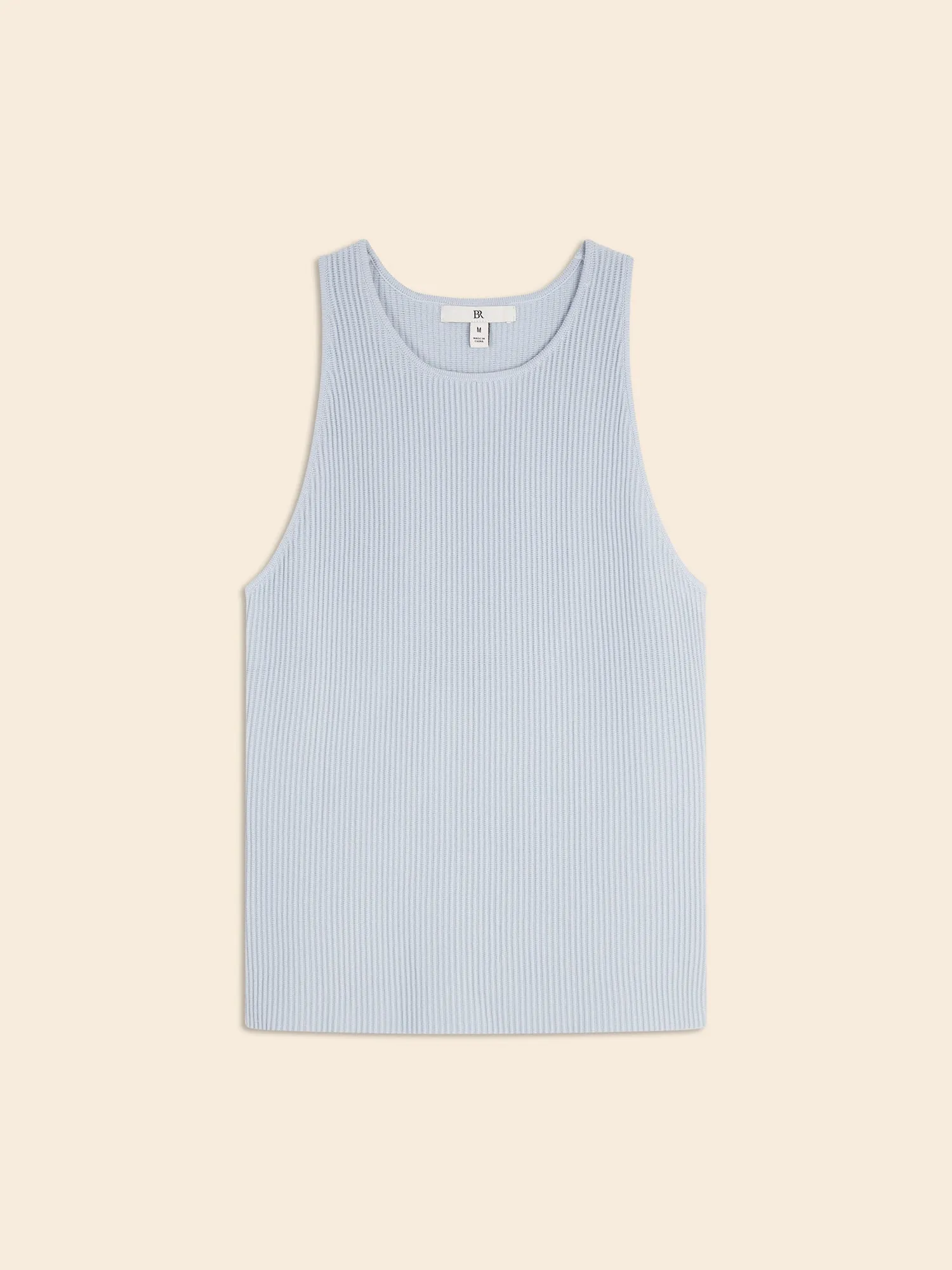 Sculpted Ribbed Tank Banana Republic