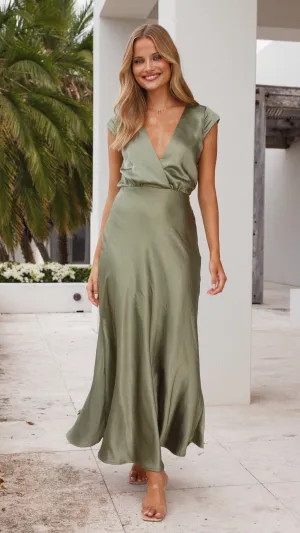 Selma Maxi Dress - Olive Billy J