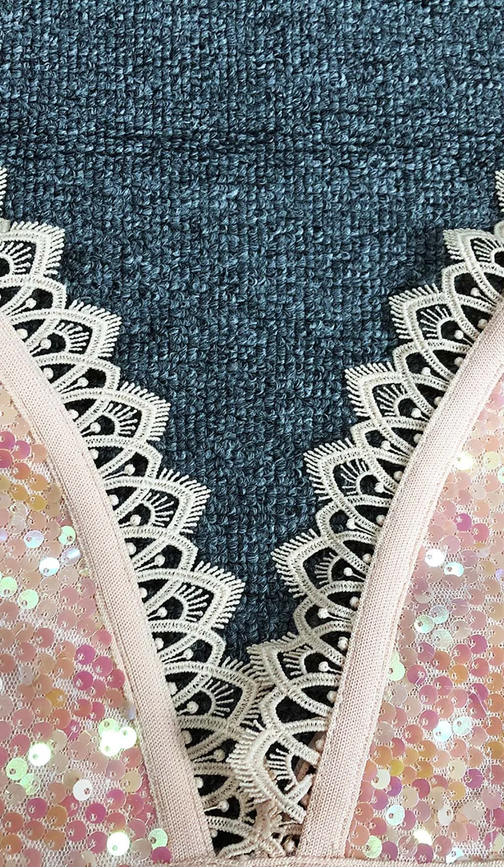 SEQUIN IRREGULAR MIDI DRESS IN PINK Gloria Lanvin