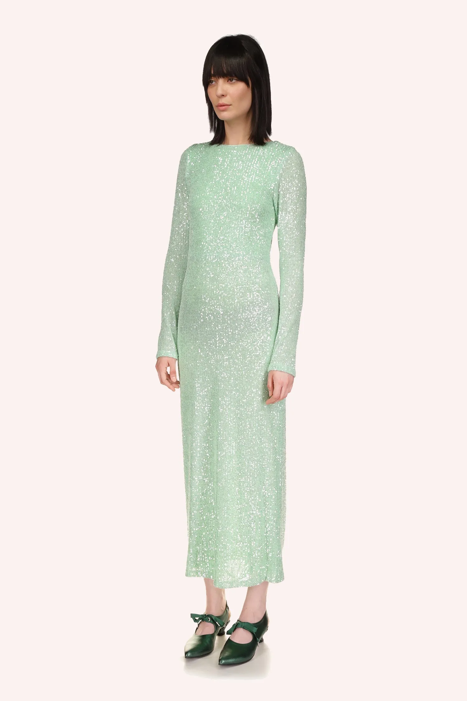 Sequin Mesh Dress Annasui