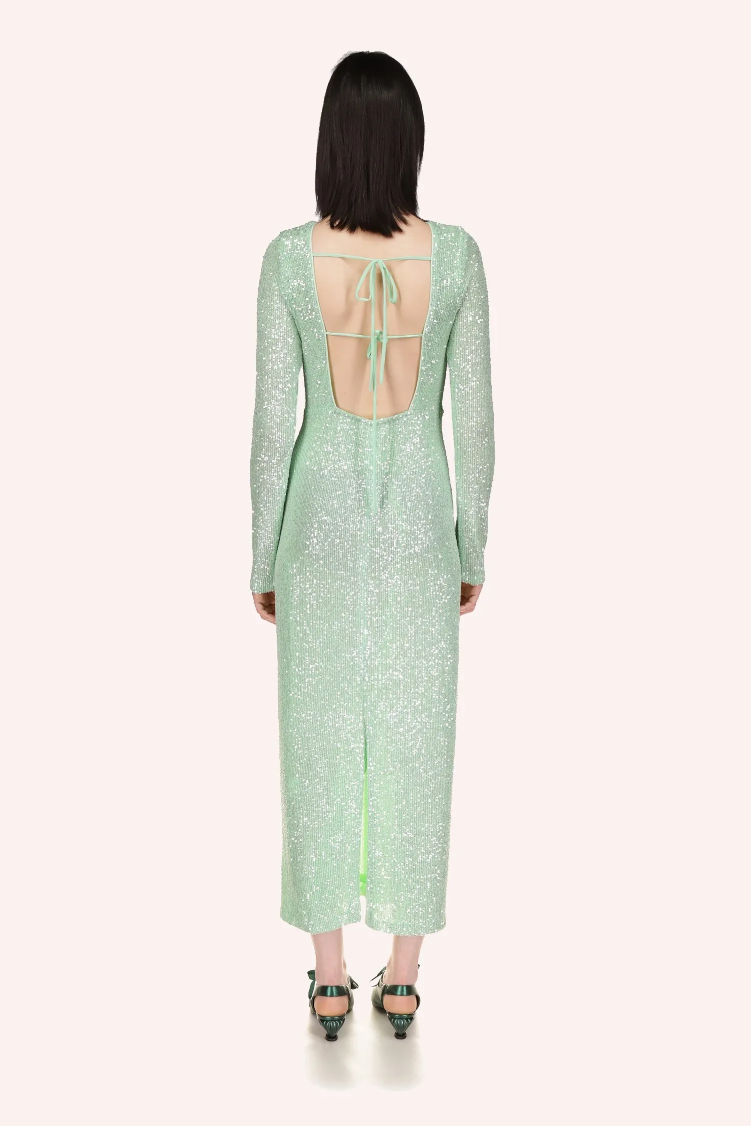 Sequin Mesh Dress Annasui