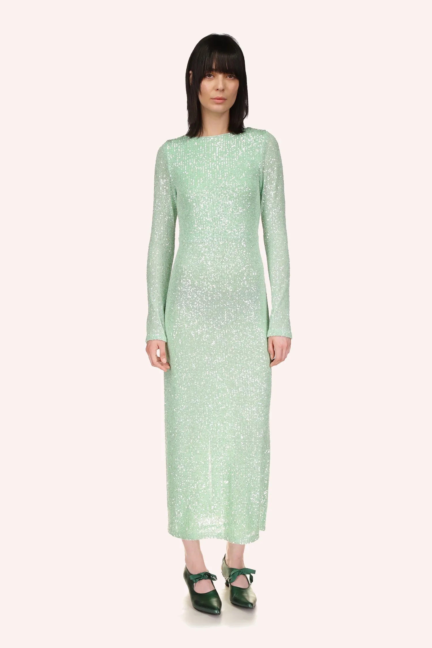 Sequin Mesh Dress Annasui