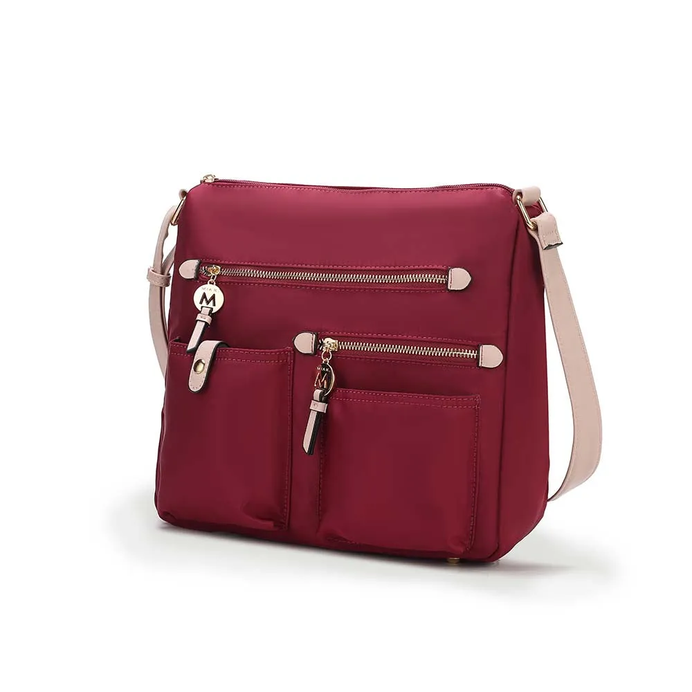 Serena Color-Block Nylon Womens Shoulder Bag