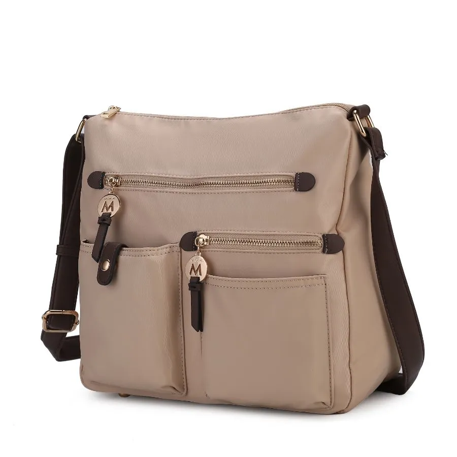Serena Color-Block Nylon Womens Shoulder Bag